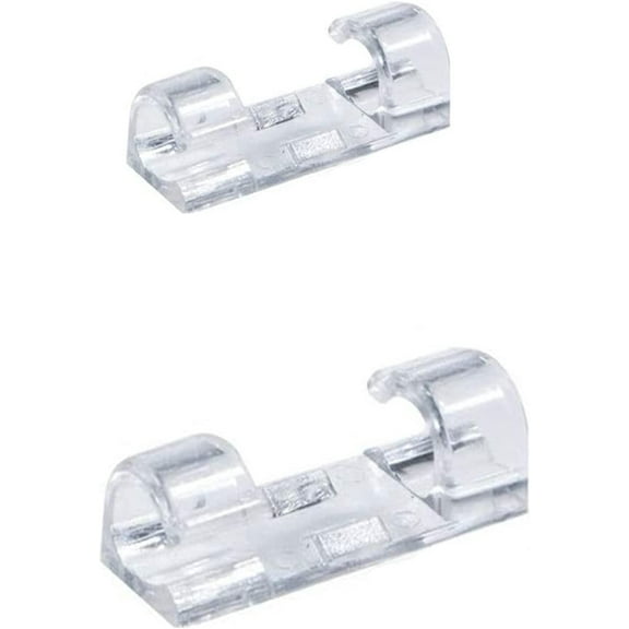 36 Pcs Self Adhesive Cable Clips,Cable Stick Clips Holder Self Stick Durable Practical Plastic Cord Management Organiser Clamps, Wire Clips for Home and Office (36PCS, Transparent)