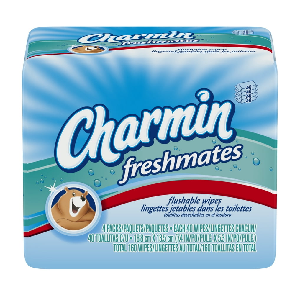 Charmin Freshmates Flushable Wipes, 160 Count