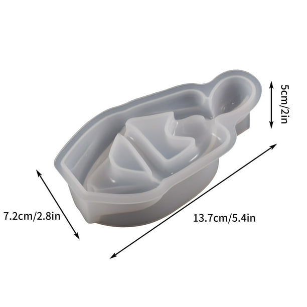 Pisexur Batería de cocina Moldes de silicona para velas, moldes para velas con forma de estatua abstracta, moldes de silicona para arte, moldes de resina para fundici para la cocina del hogar