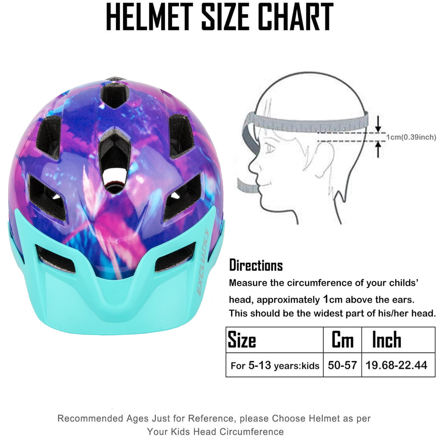 Kids Helmet SIFVO Kids Bike Helmet Boys and Girls Bike Helmet with Cool Visor Helmet for 5 14 Years Old Kids Bike Helmet Teen Bike Helmet Adjustable Lightweight.50 57CM. Walmart