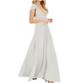 thumbnail image 2 of gljltg Women's Solid Color Multi Wearing Multi Rope Backless Sexy Bandage Long Skirt Sleeveless One Shoulder Dress Suitable for Casual, Daily, Birthday, Dating, Dance Performance, Party, 2 of 9