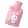thumbnail image 4 of Bolsa de botella de agua caliente de felpa de dibujos animados, compresa caliente espesada para el cuello del Abdomen de la cintura Rosa 1000ml Yuyangstore Biberón Calentador, 4 of 8
