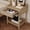 20.4" Natural Nightstand, variant on 23.3" Merax Nightstand with 2 Drawers,Wood Nightstand Mirrored Metal Legs Bedside End Table for Bedroom,Dorm,Black