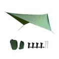 thumbnail image 1 of Yuarrent Toldo impermeable lona al aire libre Campingammock resistente a los rayos UV toldo parasol carpas verde, 1 of 6