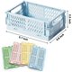 thumbnail image 2 of Caja de almacenamiento de cajas de escritorio plegables de 4 piezas, cesta de mesa apilable de plástico, 11 kaili Sencillez, 2 of 5