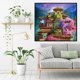 thumbnail image 4 of Cuadros Decorativos Full Cross Stitch Handcraft 11CT Stamped Princess House Costura DIY Ornamento Likrtyny embutido en tela, 4 of 9