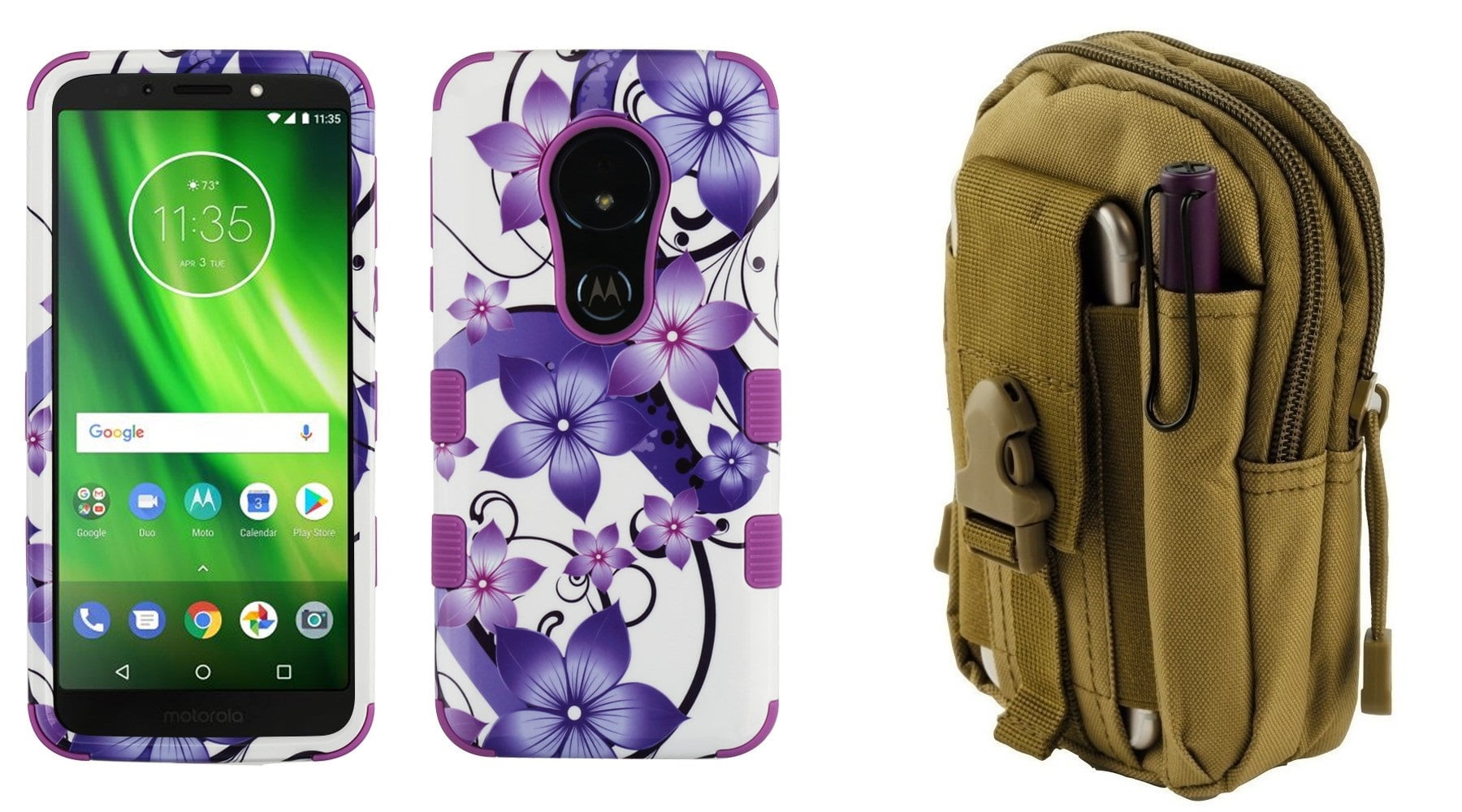 Bemz Accessory Bundle for Motorola Moto E5 (XT1920DL) TUFF Series