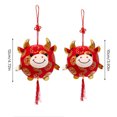 thumbnail image 3 of Regalo de Año Nuevo Muñeco pequeño de Peluche Muñeco de Vaca Año del Buey Mascota Colgante Muñeco de Trapo Azul 12 CM ANGGREK  Otros, 3 of 8
