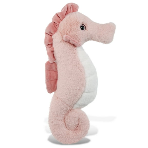 DolliBu Rose Seahorse Super Soft Stuffed Animal, Cute Realistic Stuffed Animals for Girls, Boys, Adults Animal Gifts, Kids Zoo Ocean Nursery Decor for Newborn, Cuddly Soft Baby Plush Toys - 12 inches