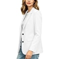 thumbnail image 6 of Perfectbot Women's Notch Collared Blazer 2 Button Long Sleeve Suit Jacket Office Business Outfits, 6 of 8