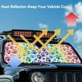 thumbnail image 4 of Uorisanigo Windshield Sun Shade Compatible with Jeep Wrangler TJ JK JL & Gladiator JT, Foldable Cute Dog Paws Window Shade Sun Visor Cover Blocks UV Rays Keep Vehicle Cooler, 4 of 7