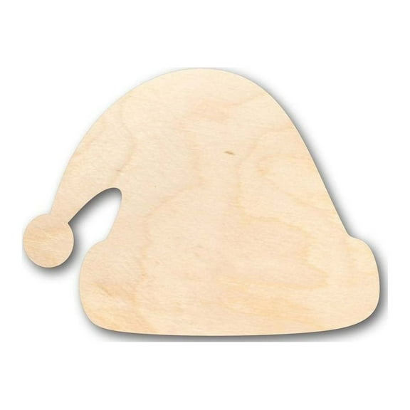Unfinished Wood Santa Claus Hat Shape - Christmas - Ornament - Craft - up to 46" DIY 10" / 1/4"