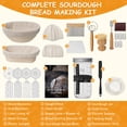 thumbnail image 7 of YEERSWAG 27PCS Sourdough Bread Baking Supplies Kit, 9" Round + 10" Oval Banneton Proofing Baskets Starter Jar with Temp. Tracking Band ＆ Thermometer Strip, Scoring Stencils, Recipe – Complete Set, 7 of 7