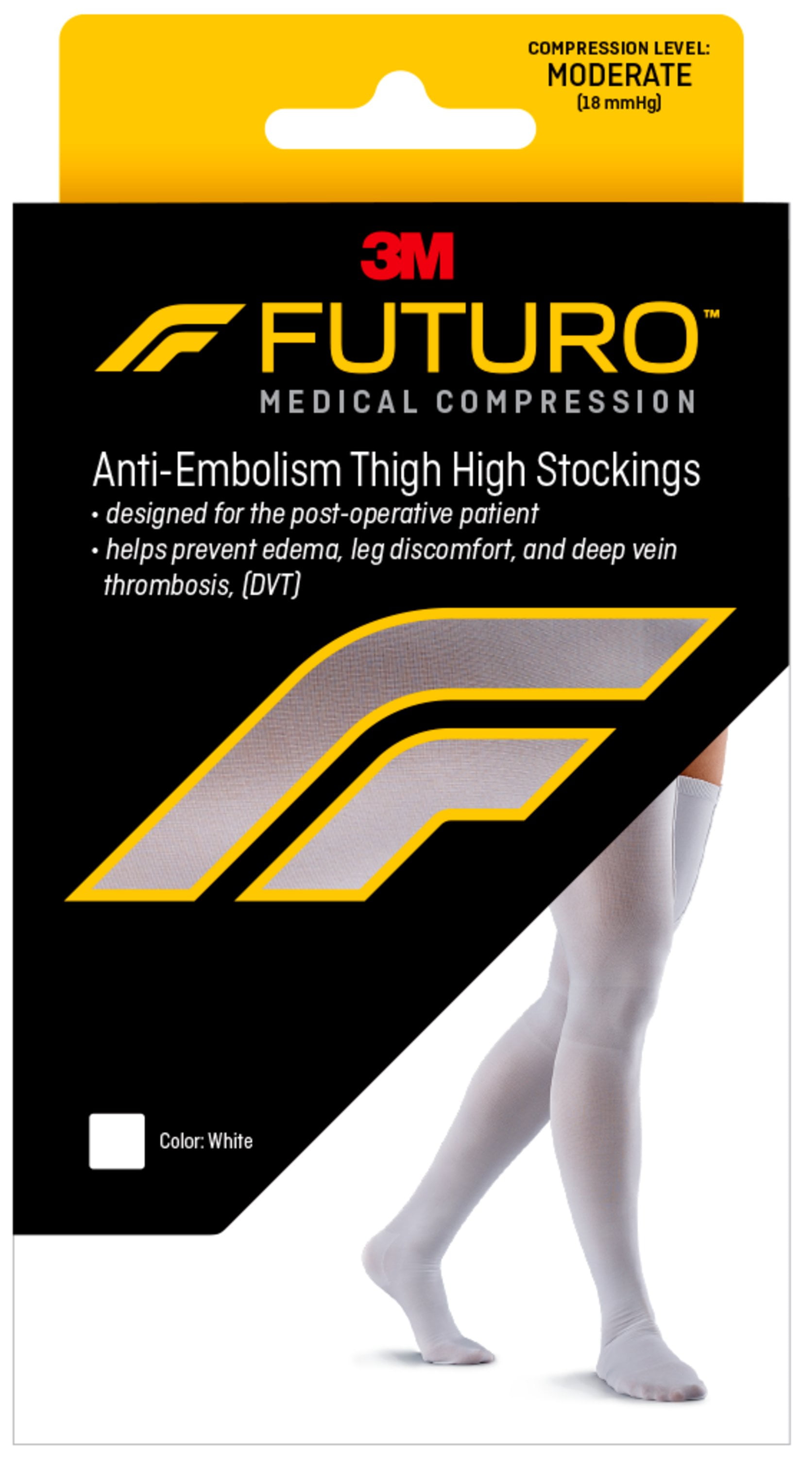 FUTURO Graduated Compression AntiEmbolism Stockings, Thigh Length