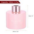 thumbnail image 2 of Uxcell 140ml Empty Glass Diffuser Bottle Fragrance Accessories for Replace Reed Diffuser 4 Pcs Pink Gold, 2 of 6