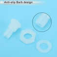 thumbnail image 5 of Unique Bargains Plastic Hose Barb Fitting 25/64" Hose ID Barb M16 Male Thread Thru-Bulk Bulkhead Fittings PP Clear 1 Set, 5 of 7