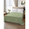 thumbnail image 2 of Vintage Sage Green Flat Sheets Only King Size, Soft Breathable Bed Top Sheets for Mattress, Farmhouse Retro Beige Solid Color Luxury Bedding Flat Sheets for Home Hotel Bedroom Bed Protection, 2 of 9