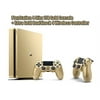 Playstation 4 Slim 1 TB Limited Edition Gold Console Bundle with an extra Gold DualShock 4 Wireless Controller