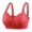 2025/Red, variant on Otvok Middle Aged and Elderly Bras without Steel Rings Plus Size Underwear Adjustable Comfortable Bra