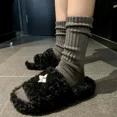 thumbnail image 4 of Calcetines de algodón con letras bordadas para hombre y mujer, calcetín de tubo medio, diseño coreano, europeo y americano, 4 of 5