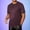 Red-F, variant on Daiosportswear Men's Short Sleeve Knit T-Shirts Crewneck Texture Knit Shirt Red-F XL(XL)