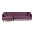 thumbnail image 2 of Sala Modular Sofá Cama Reversible Makora Velvet Morado Modelo Baily, 2 of 8