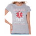 thumbnail image 1 of Awkward Styles Ugly Christmas Shirts for Women Xmas Emt T-Shirt, 1 of 4