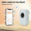 thumbnail image 4 of Mistaha Portable D30 PRO Thermal Label Printer with 203dpi Resolution, Bluetooth Connectivity, 15mm Label Width, Built-in Lithium Battery, Cutting Blade, Compatible with Android/iOS, APP Control -, 4 of 7