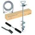 thumbnail image 1 of Estaca de amarre para perros TOMBABY, cable de 9 m, giratorio 360°, 1 of 6