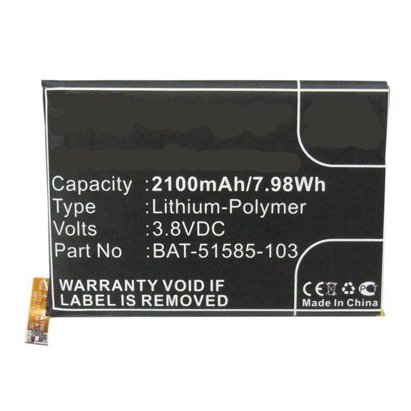 Batteries N Accessories BNA-WB-P3757 Cell Phone Battery - Li-Pol, 3.8, 2100mAh, Ultra High Capacity Battery - Replacement for BlackBerry BAT-51585-003, BAT-51585-103, PTSM1 Battery