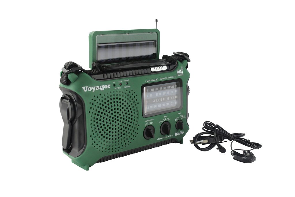 Kaito Portable AM/FM Weather Radios, Green, KA500GRN