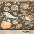 thumbnail image 5 of Silk & Sultans Agathe Collection Floral Design, Pet Friendly, Non-Slip Area Rug with Rubber Backing, 3'x5' Mocha, 5 of 5