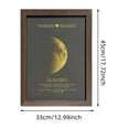 thumbnail image 3 of Custom Moon Phase And Name Wooden Frame With Your Text 'The Night We Met' DIY Moon Phase Anniversary Present For Wall Hanging Art Photo Frame For Couple Friend Present Arts And Crafts for Kids 4-6, 3 of 9