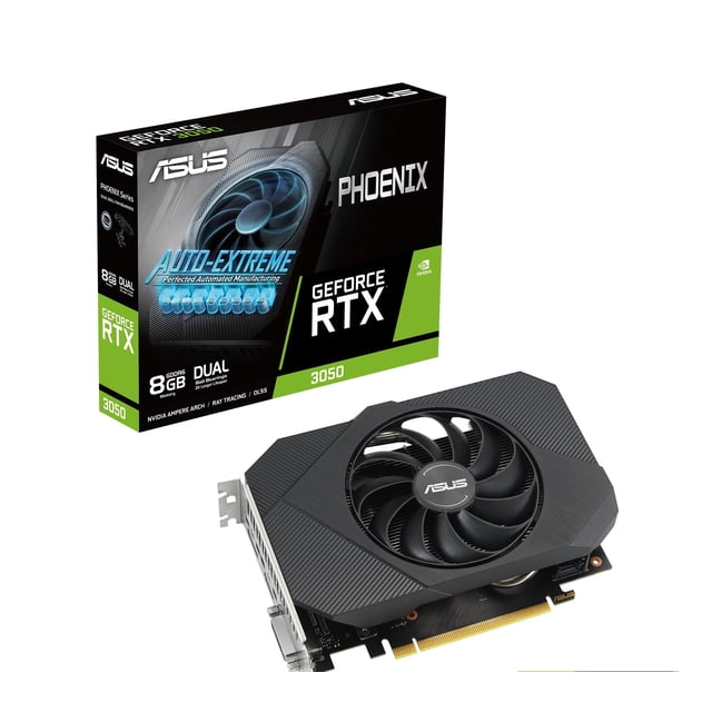 Tarjeta gráfica ASUS Phoenix GeForce RTX™ 3050 V2 (PCIe 4.0, 8 GB GDDR6, HDMI 2.1, DisplayPort 1.4a)