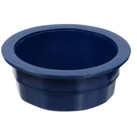 - World Pet Heavy Duty Plastic X-Large Plastic Crock Bowl for Dogs, Sapphire