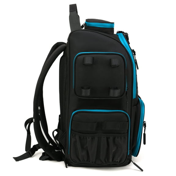 With Lixada Fishing Backpack Waterproof Fishing Tackle Storage Bag With 4 Trays And Rain Cover