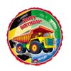 Happy Birthday Construction Truck 18 Inch Mylar Balloon [115047]