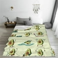 thumbnail image 5 of Honeii Avocado for Exercise Print Fleece Blanket - Throw Blanket for Bed, Sofa, Couch, Camping, and Travel , Microplush Ultra Soft Warm Blanket-40"x30", 5 of 7