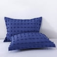 thumbnail image 4 of JML 3 Piece King Comforter Set With Pillow Shams, Microfiber Dot Comforter, Navy, 4 of 7