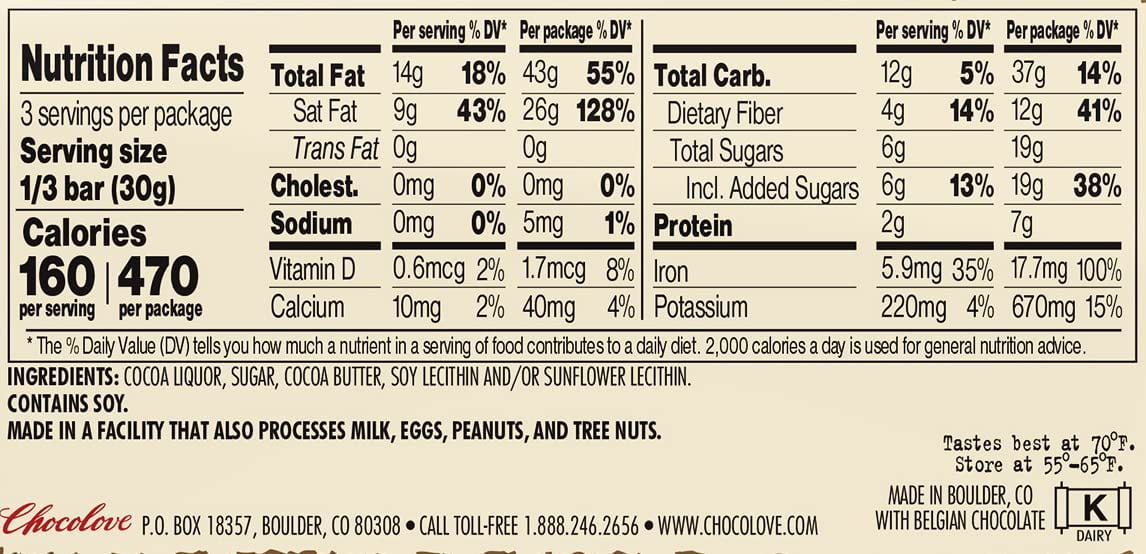 Chocolove Chocolate Bar, 77% Extra Strong Dark, 3.2 Ounce (Pack of 12)