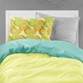 thumbnail image 2 of Watercolor Limes and Oranges Citrus Fabric Standard Pillowcase, 2 of 2