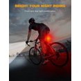 thumbnail image 2 of Juego de luces para bicicleta ultrabrillantes, recargables, con 6 focos y reflectores, 2 of 5