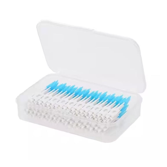 160PCS Silicone Interdental Brushes, Soft Dental Picks for Teeth Cleaning, Reusable Gum Care Tooth Cleaning Sticks for Braces and Wide Teeth Gaps