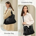 thumbnail image 6 of KALUNMA Tote Bag for Women Leather Shoulder Bags Fashion Hobo Bags Large Purse and Handbags with Adjustable Shoulder Strap, 6 of 7
