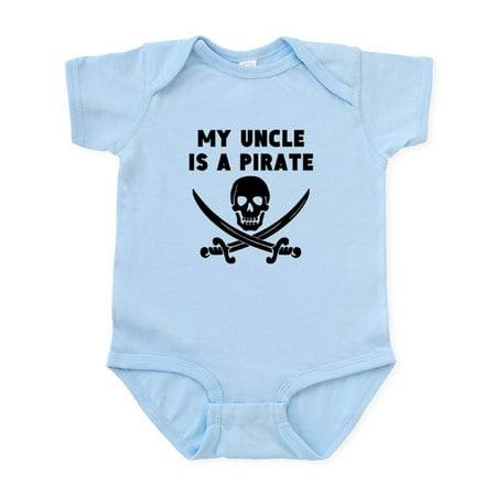 

CafePress - My Uncle Is A Pirate Body Suit - Baby Light Bodysuit Size Newborn - 24 Months