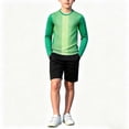 thumbnail image 5 of Boys Soccer Goalie Jersey Padded Uniform Kit - Goalkeeper Jersey, Shorts, Kids Football Padded Shirt Kids Green-A, 5 of 6