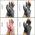 thumbnail image 5 of Guantes de presión para deportes en interiores, de fibra de cobre, antideslizantes, con dosificación de presión y de medio dedo, 5 of 5