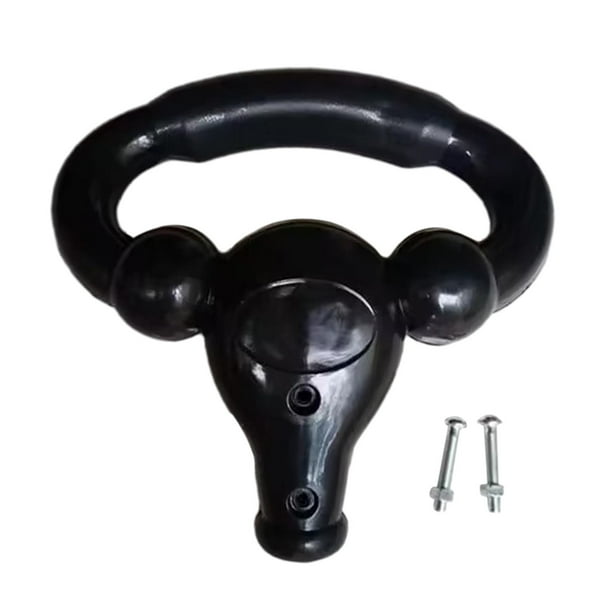 Reposabrazos para triciclos infantiles con asa de empuje y piezas portátiles con tornillos. Negro