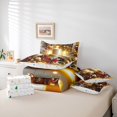 thumbnail image 6 of Homewish Red Bowtie Bowknot 7pcs Bedding Comforter Set,Gold Christmas Ball Queen Bedding Sets,Rustic Xmas Flower Queen Sheet Sets For Teens,Microfiber Bedroom Decor Reversible, 6 of 8