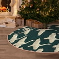 thumbnail image 6 of Daiia Flying Swans Drawing Merry Christmas Tree Skirt , Xmas Large Lace-up Tree Skirt, Santa Snowflakes Rustic Home Decorations New Year Party Farmhouse Decor-48", 6 of 7